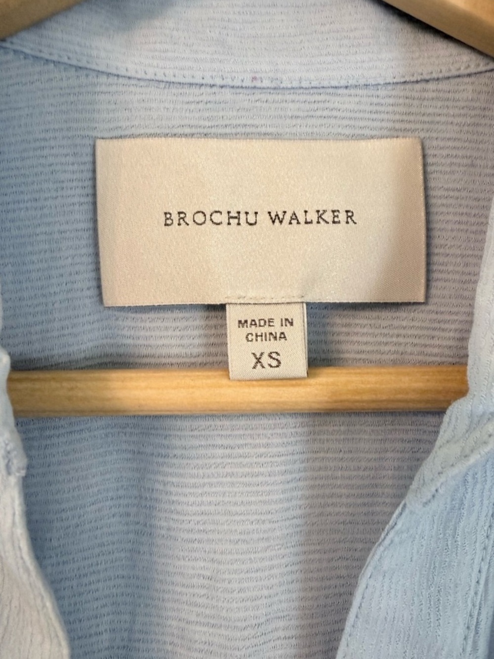 Brochu Walker Madsen Light Blue Wrap Mini Dress - Picture 2 of 3